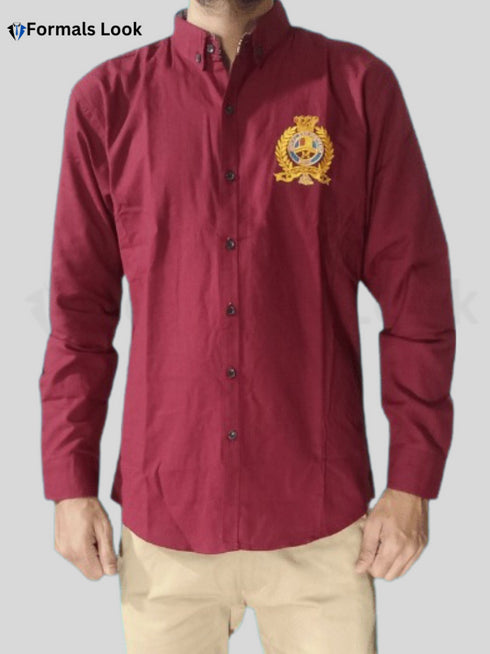 Casual Shirts Maroon